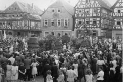 Ankunft auf dem Marktplatz 1947